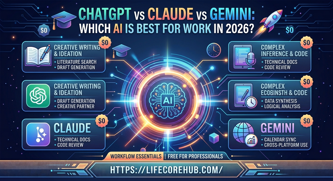 ChatGPT vs Claude vs Gemini: Which AI is Best for Work in 2026