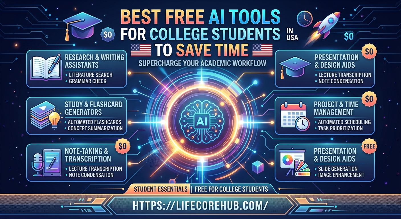 Best Free AI Tools for College Students in the USA to Save Time