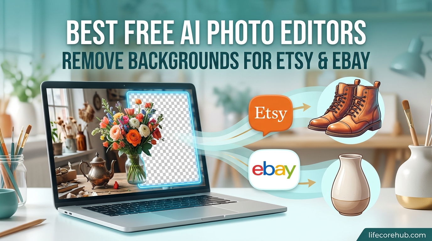 Best Free AI Photo Editors to Remove Backgrounds for Etsy and eBay Sellers