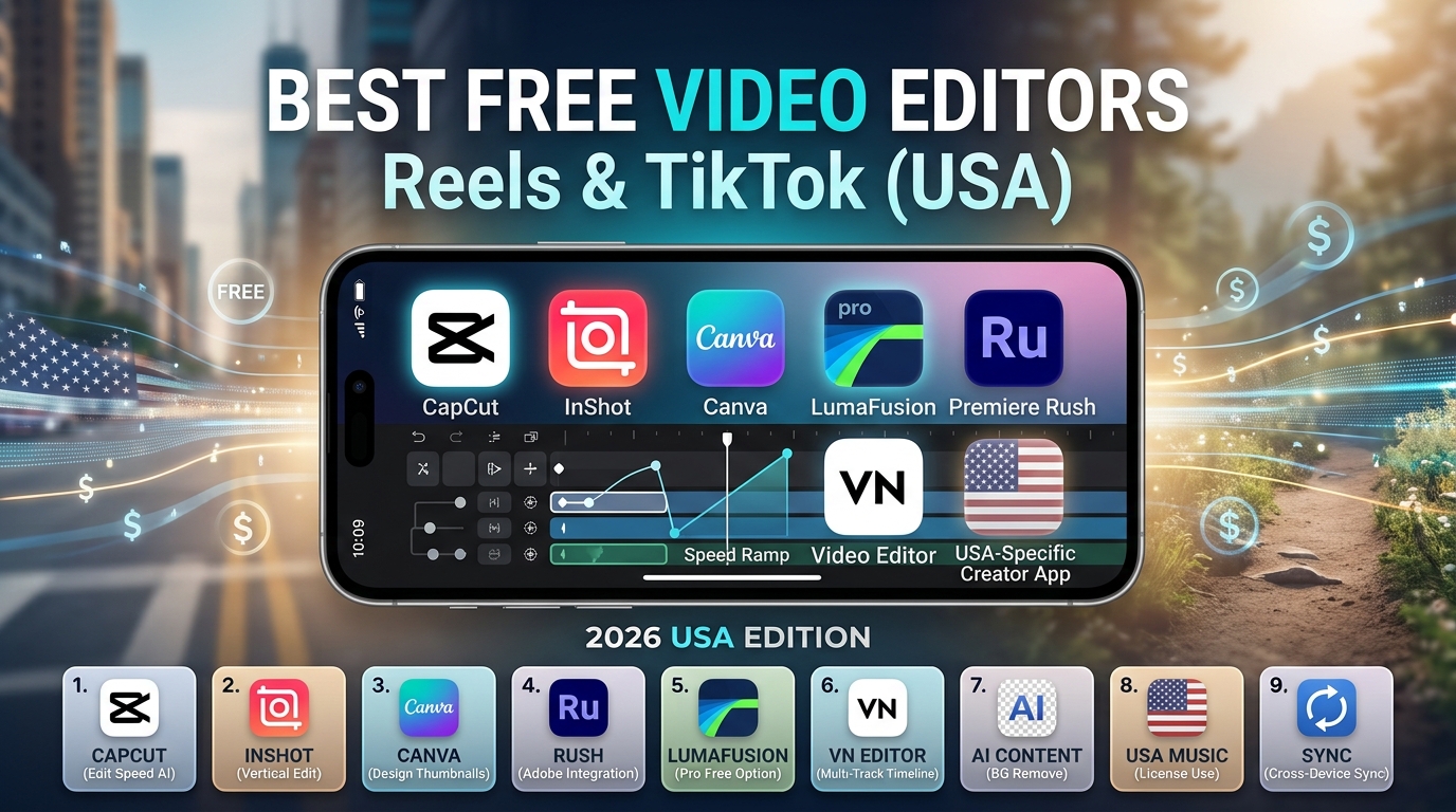Best Free Video Editing Apps for Reels and TikTok in the USA